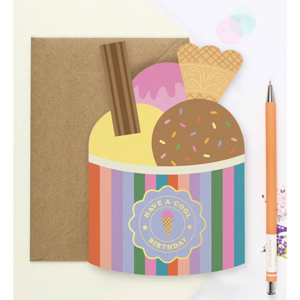 Ice Cream Birthday Card