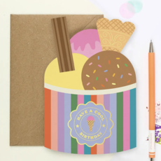 Ice Cream Birthday Card