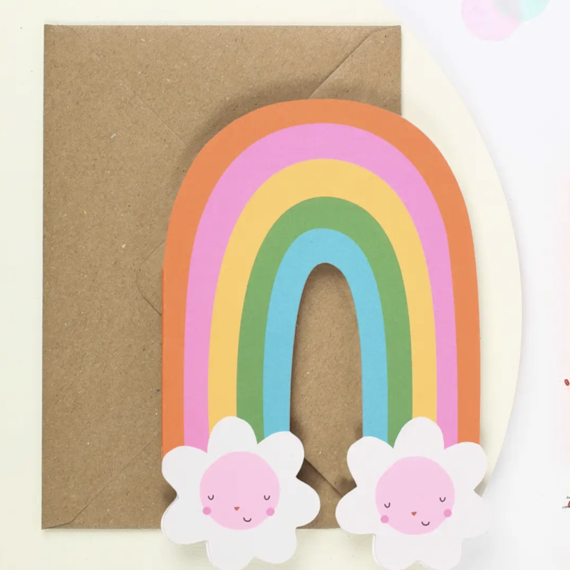 Rainbow Blossom Card