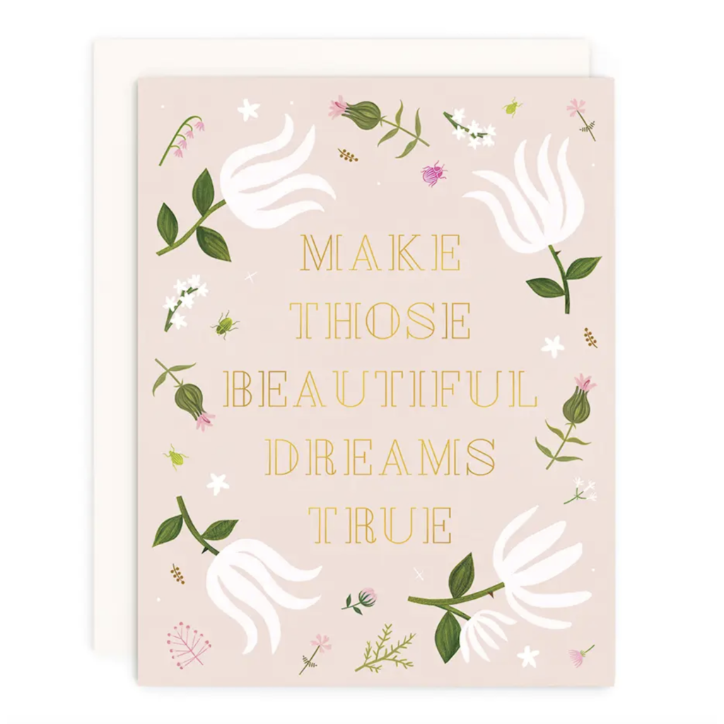 Beautiful Dreams Gold Foil Card