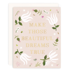 Beautiful Dreams Gold Foil Card