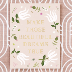 Beautiful Dreams Gold Foil Card