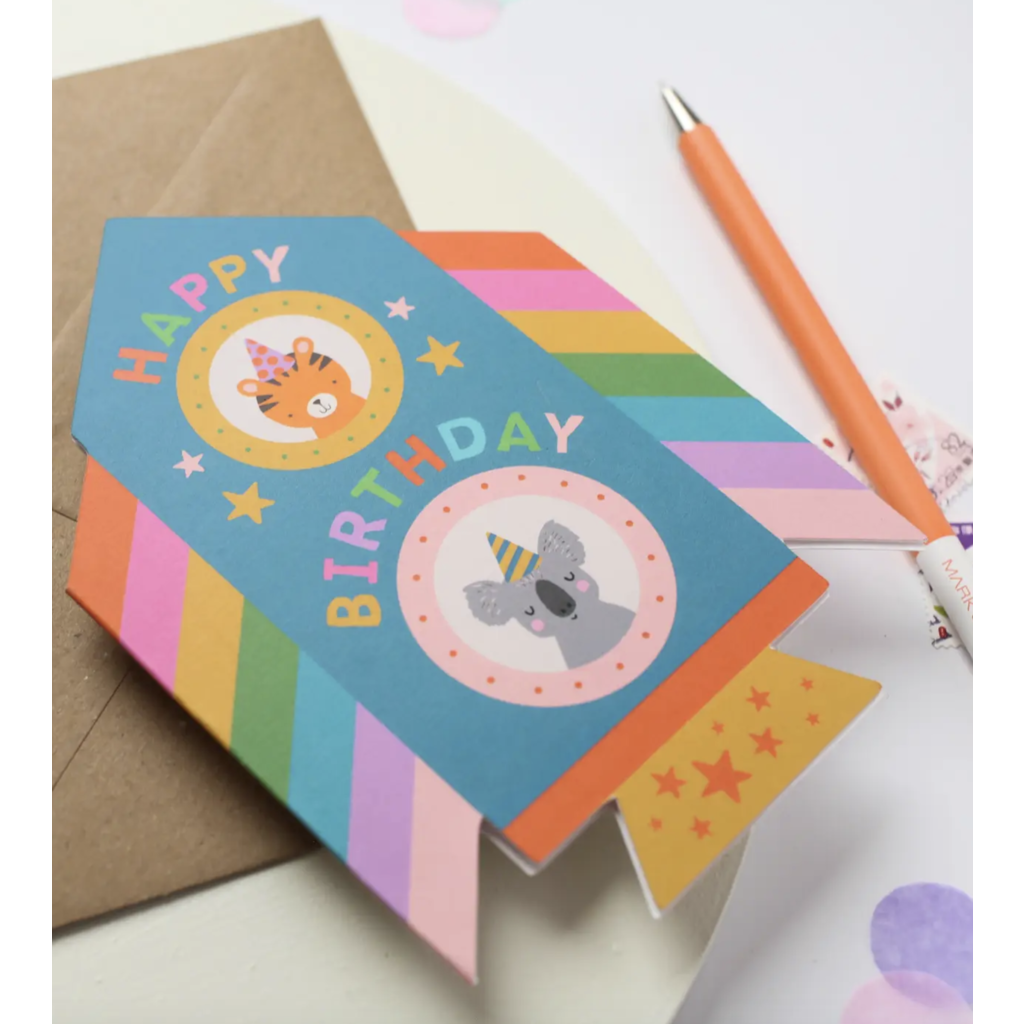 Rocket Birthday Card