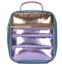 Icy Colorblock Puffer Lunch Tote