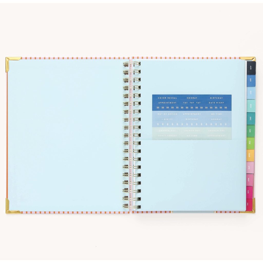 Simplified Planner Cabana Pinstripe Rock Paper Scissors