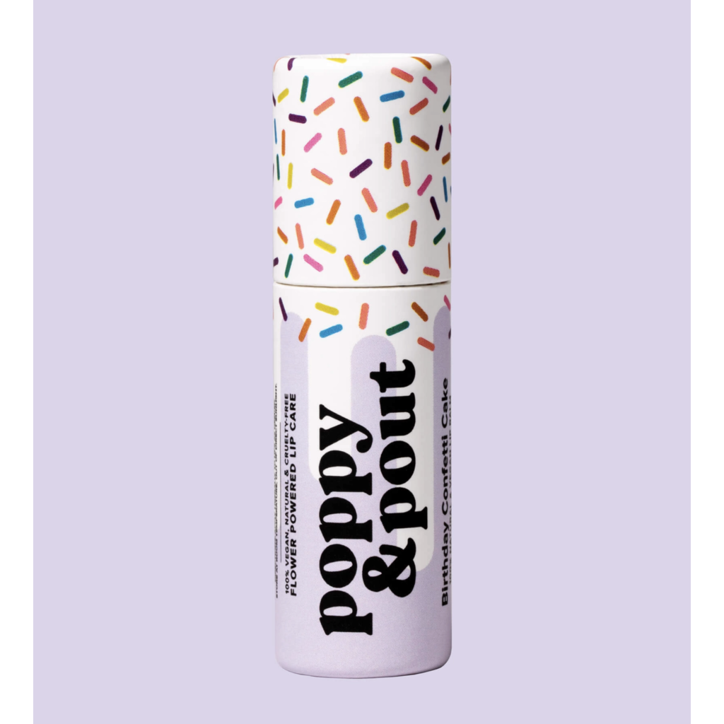 Purple Birthday Confetti Cake Lip Balm