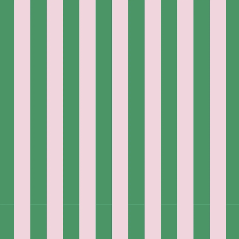 Roll of Green/Pink Stripe Wrapping Paper - 3 Sheets