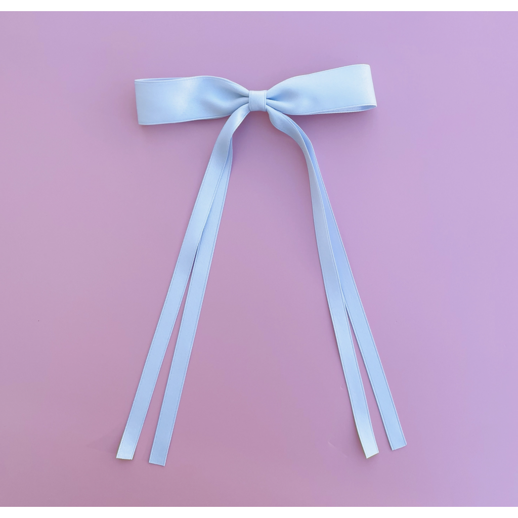 Satin Ribbon Hair Bow Clip