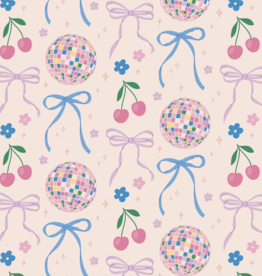 Disco Ball Bows Wrapping Paper Sheet