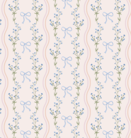 Watercolor Bow Wavy Stripe Wrapping Paper Sheet