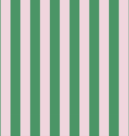 Green/Pink Stripe Wrapping Paper Sheet