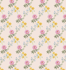 Watercolor Floral Wrapping Paper Sheet