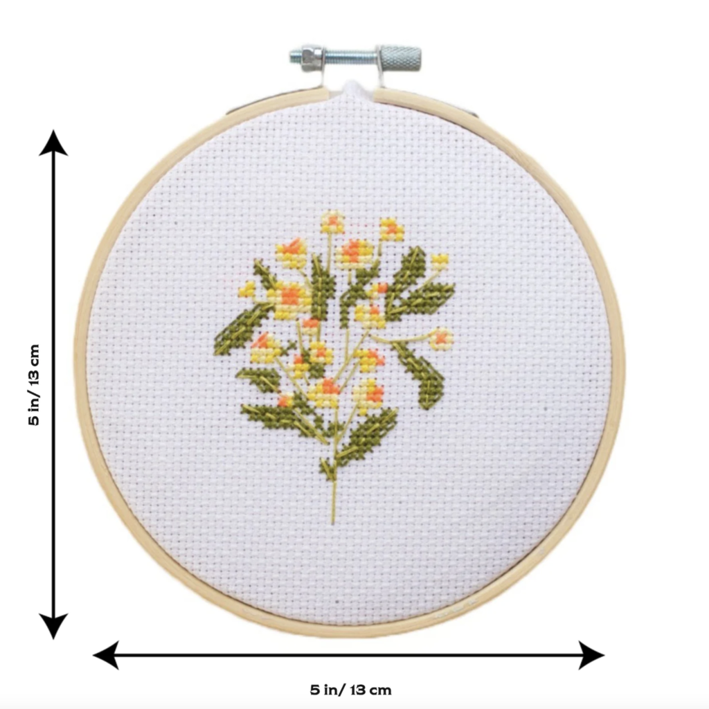 Moonlit Daisy Cross Stitch Kit