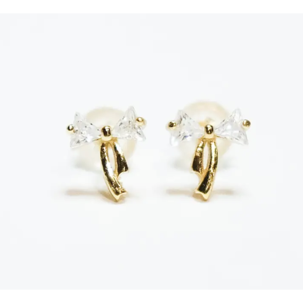 Petite Crystal Bow Earring