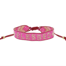 Blessed Pink Shades Beaded Bracelet