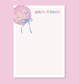Write It Down Disco Ball Notepad
