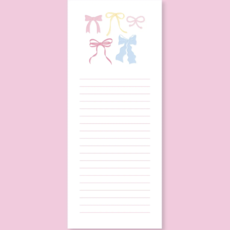 Pastel Bows List Notepad