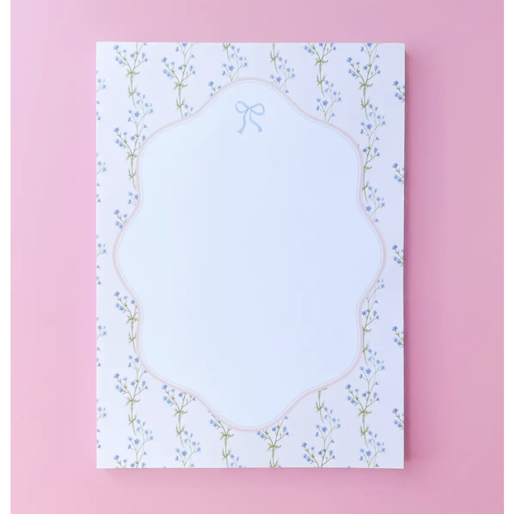 Watercolor Floral Bow Notepad