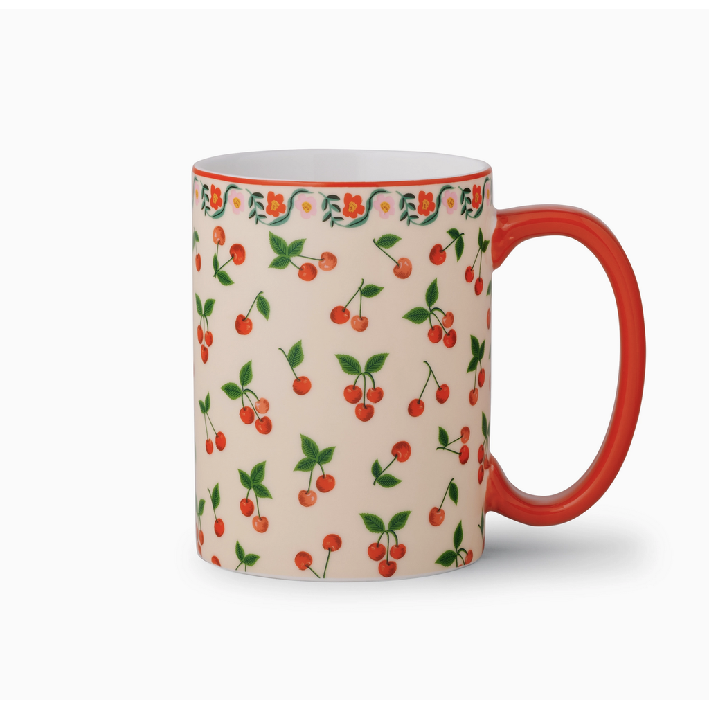 Cherries Porcelain Mug