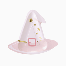 Pink Witch Hat Shaped Plates