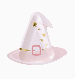 Pink Witch Hat Shaped Plates