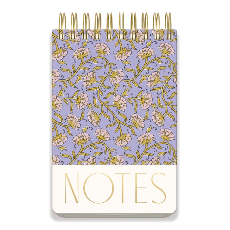 Purple Vintage Floral Large Chunky Notepad