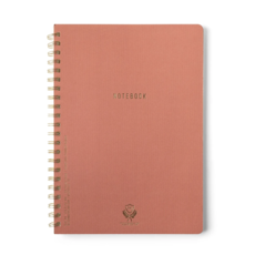 Terracotta Large Twin Wire Notebook