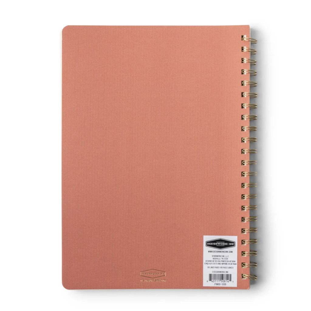 Terracotta Large Twin Wire Notebook