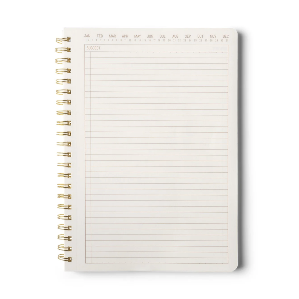 Terracotta Large Twin Wire Notebook