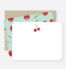 Sweet Cherries Flat Notecards Set