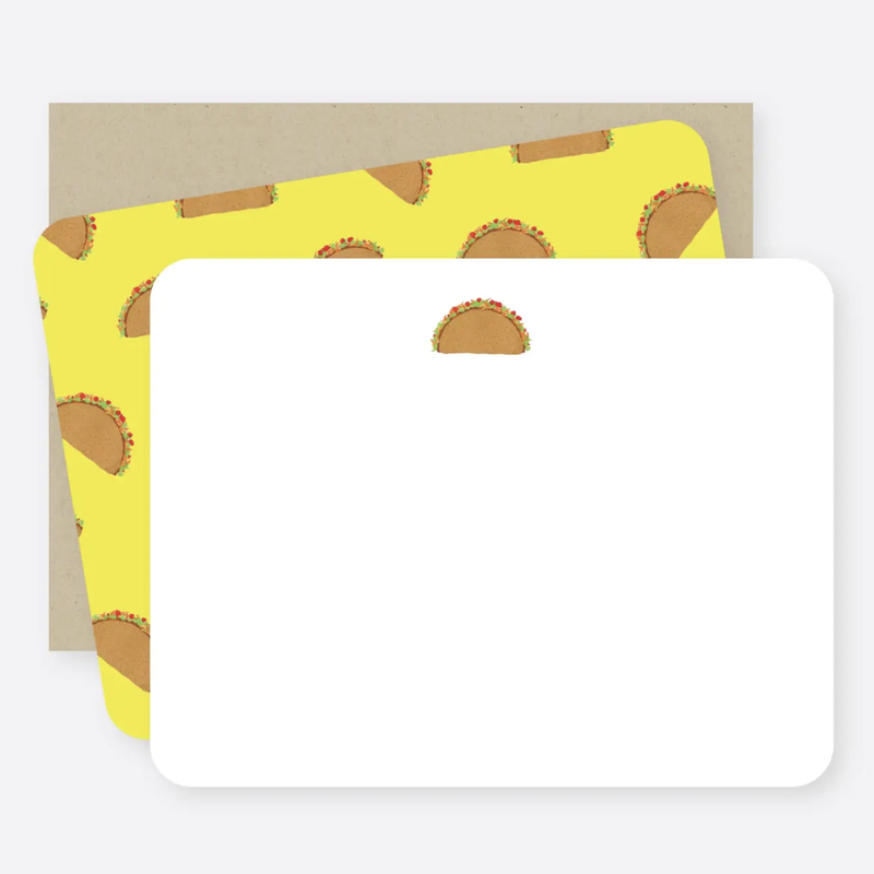 Tacos Flat Notecard Set