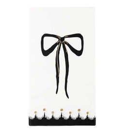 Elegant Halloween Bow Guest Towels