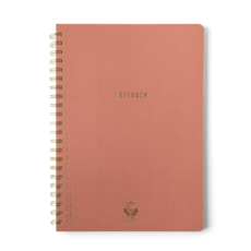 Terracotta Large Twin Wire Notebook