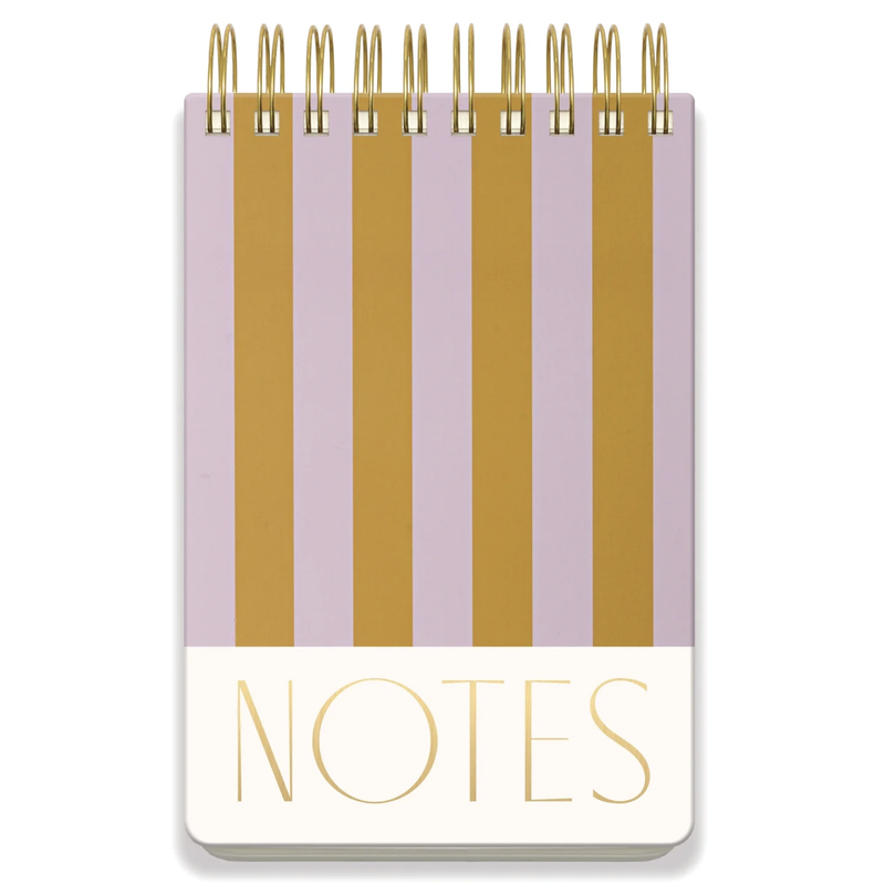 Lilac & Ochre Stripes Large Chunky Notepad