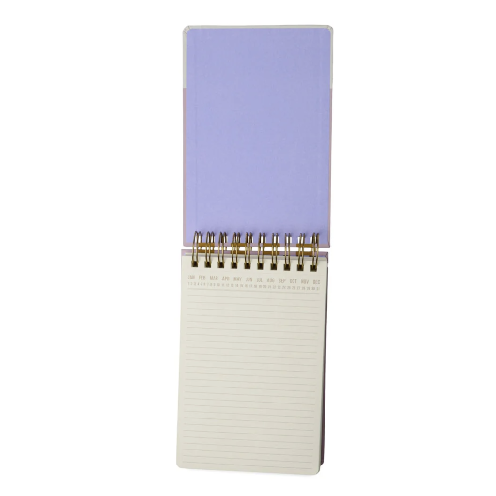 Lilac & Ochre Stripes Large Chunky Notepad