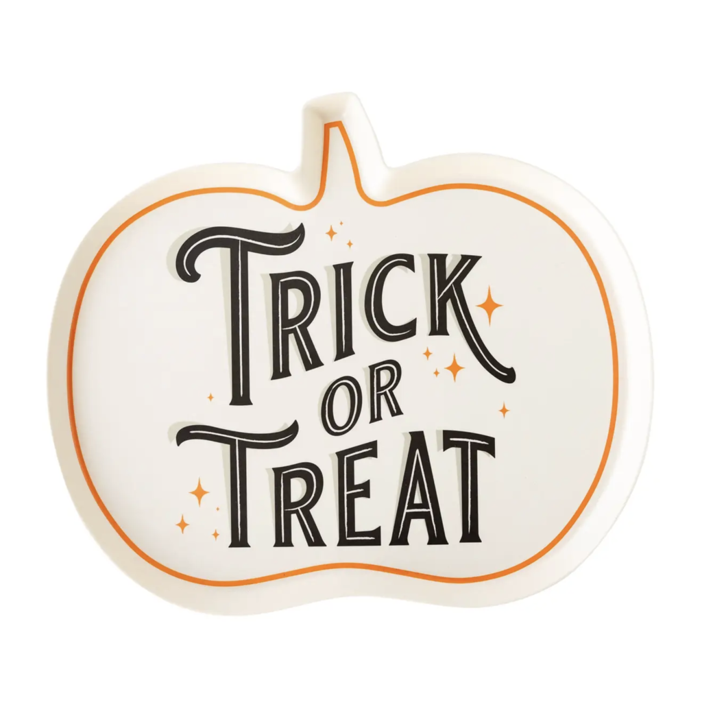 Trick Or Treat Shaped Bamboo Plate