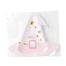 Pink Witch Hat Shaped Plates