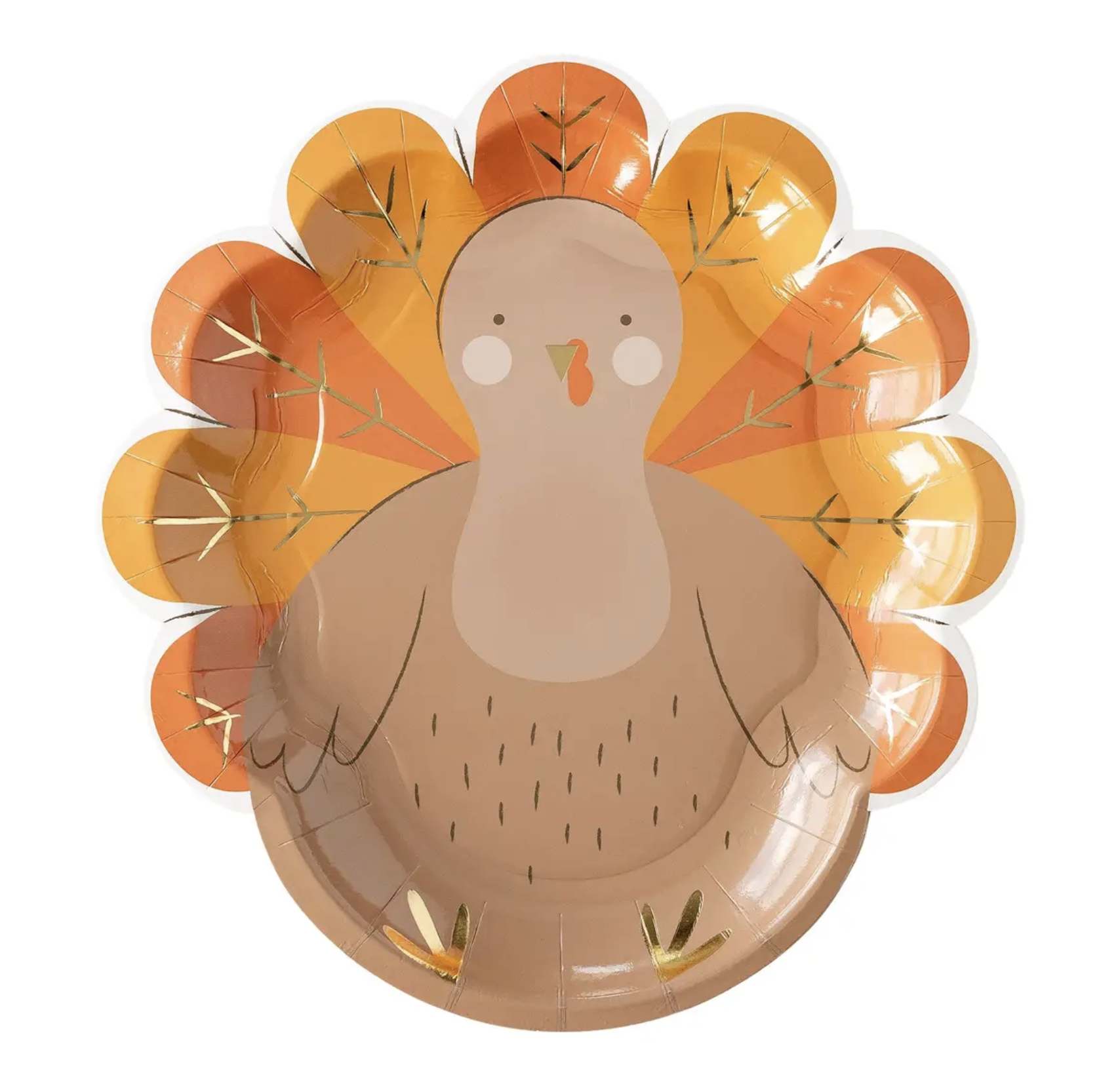 Kids Turkey Plates Rock Paper Scissors