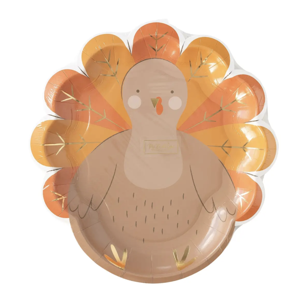 Kids Turkey Plates Rock Paper Scissors