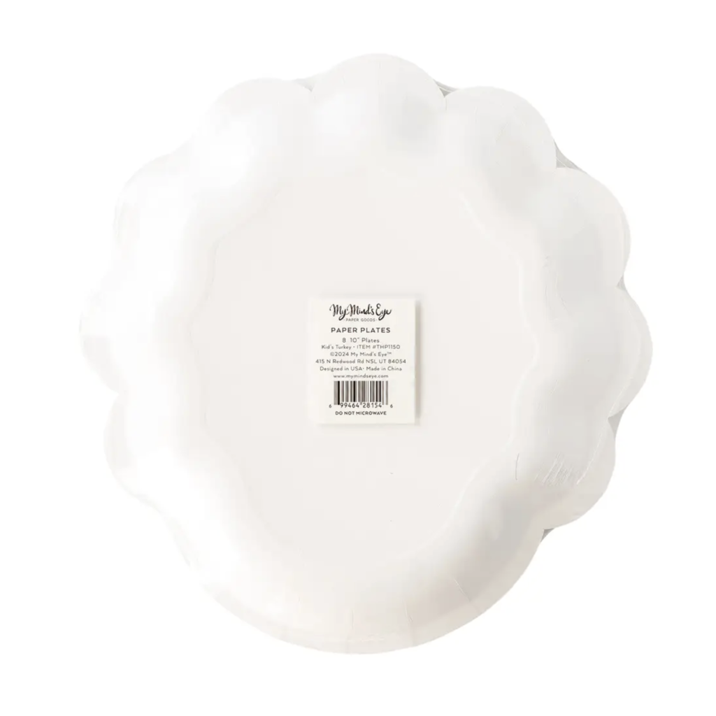 Kids Turkey Plates Rock Paper Scissors