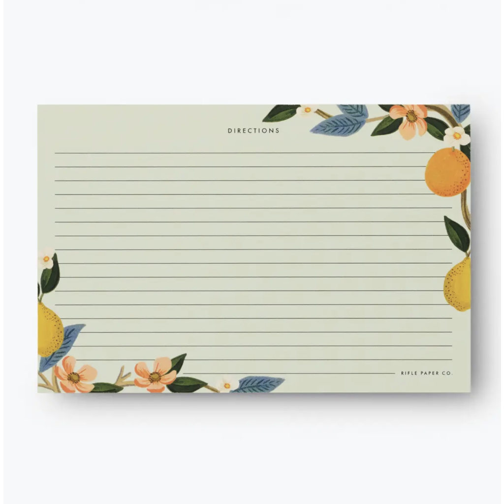 Citrus Grove Recipe Cards