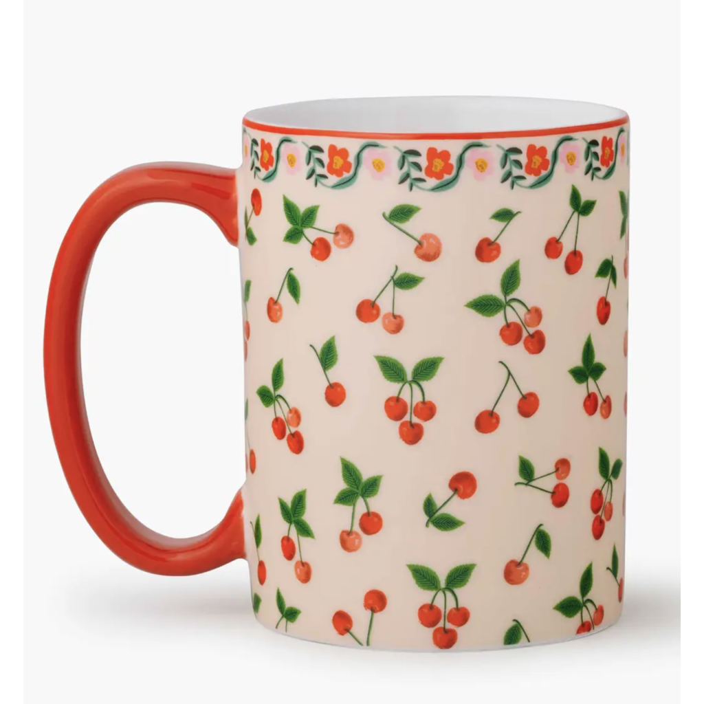 Cherries Porcelain Mug