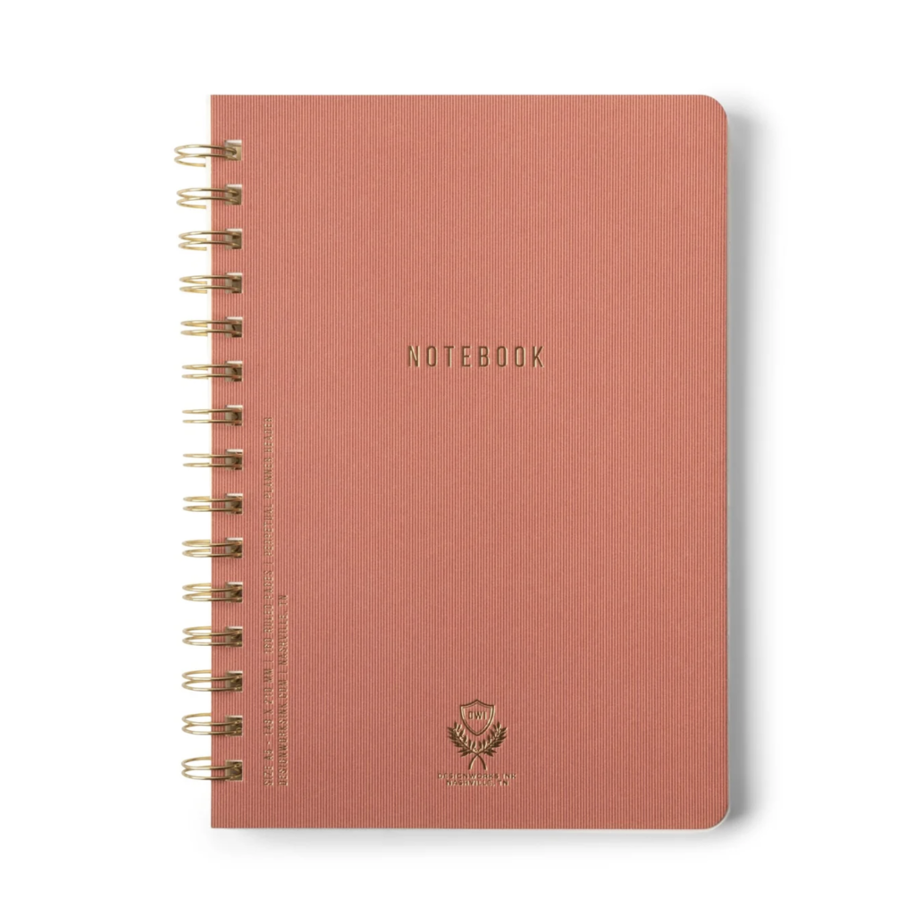 Terracotta Medium Twin Wire Notebook