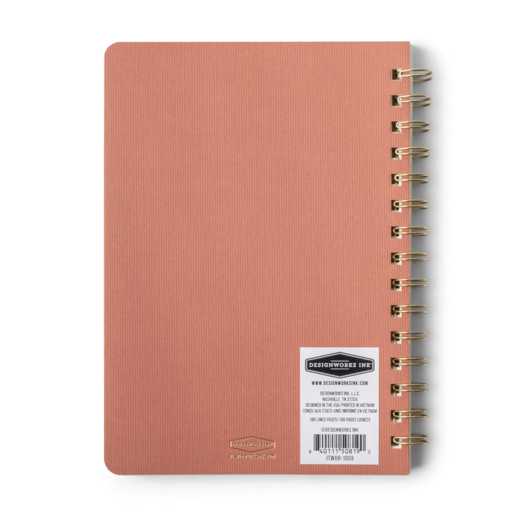 Terracotta Medium Twin Wire Notebook