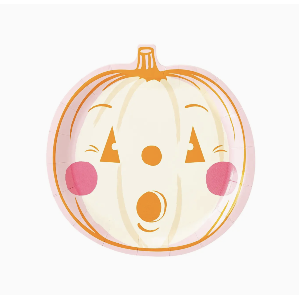 Pink Pumpkin Plates