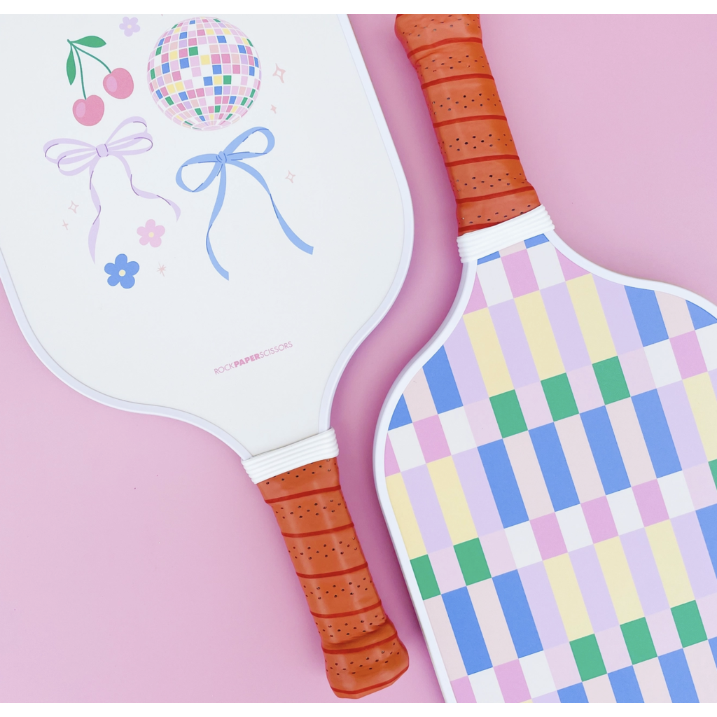 Disco Ball Bows Pickleball Paddle