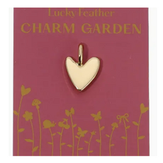 Gold Love Organic Heart Charm