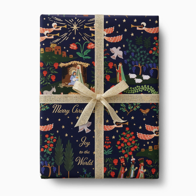 Nativity Scene Continuous Wrapping Roll