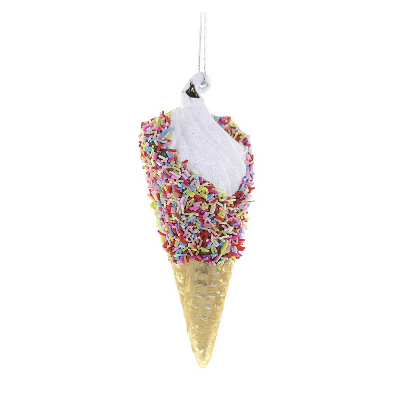 Sprinkles on Ice Cream Ornament