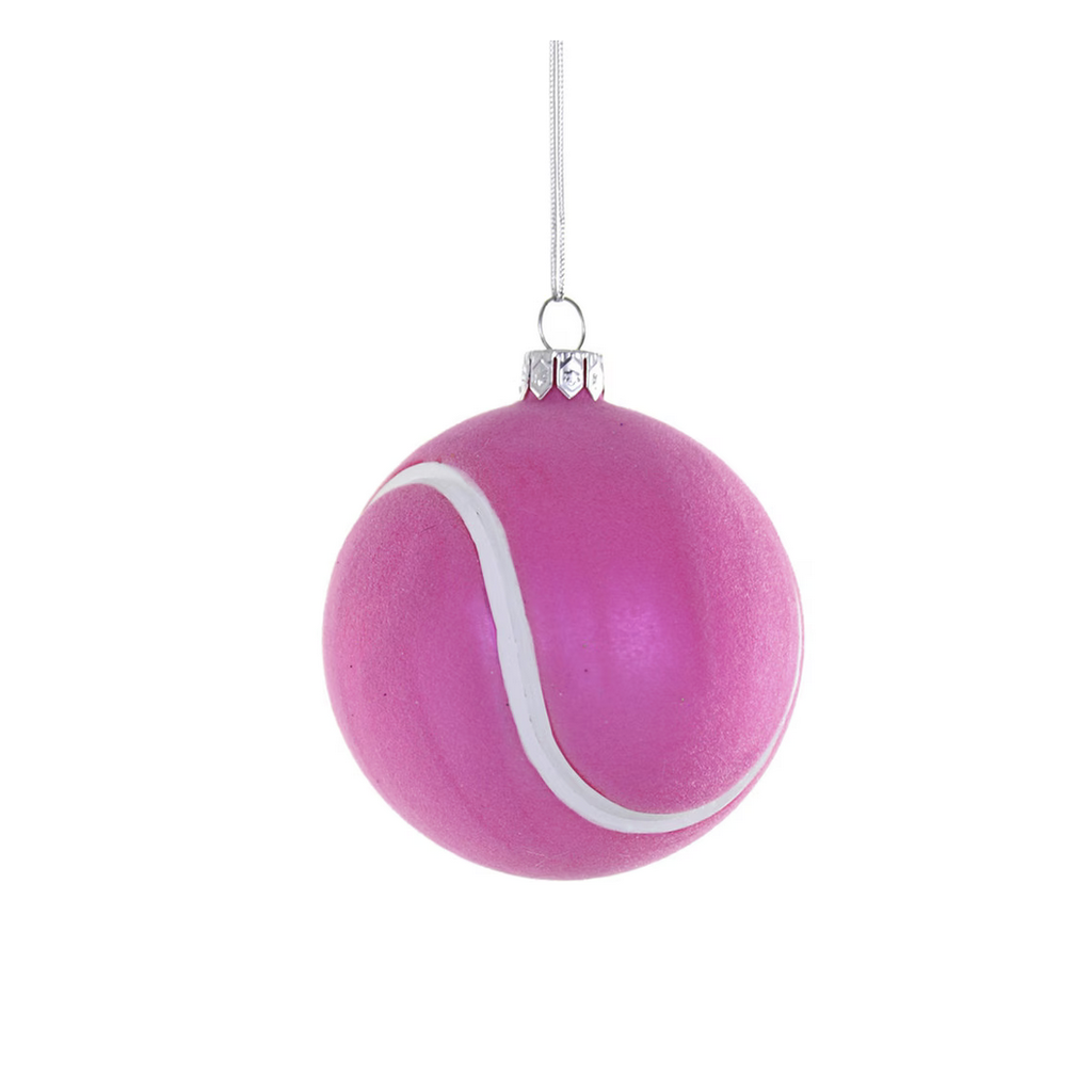 Pink Tennis Ball Ornament